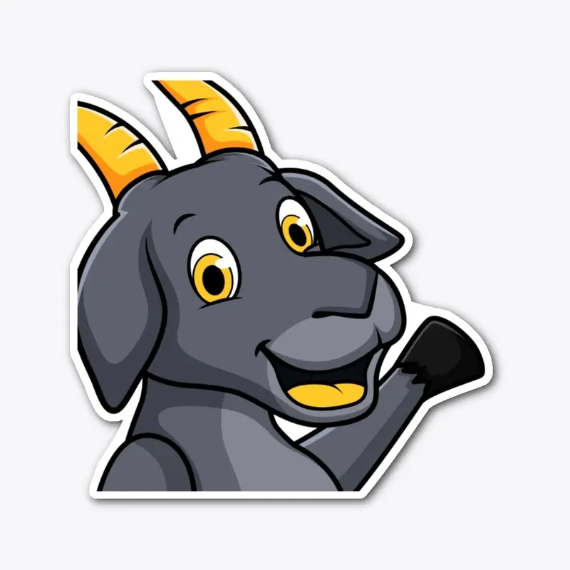 Hello Goat Sticker